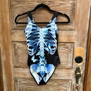 Badinka one piece skeleton costume